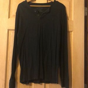 AE Long Sleeve 1/4 Button Men’s Shirt